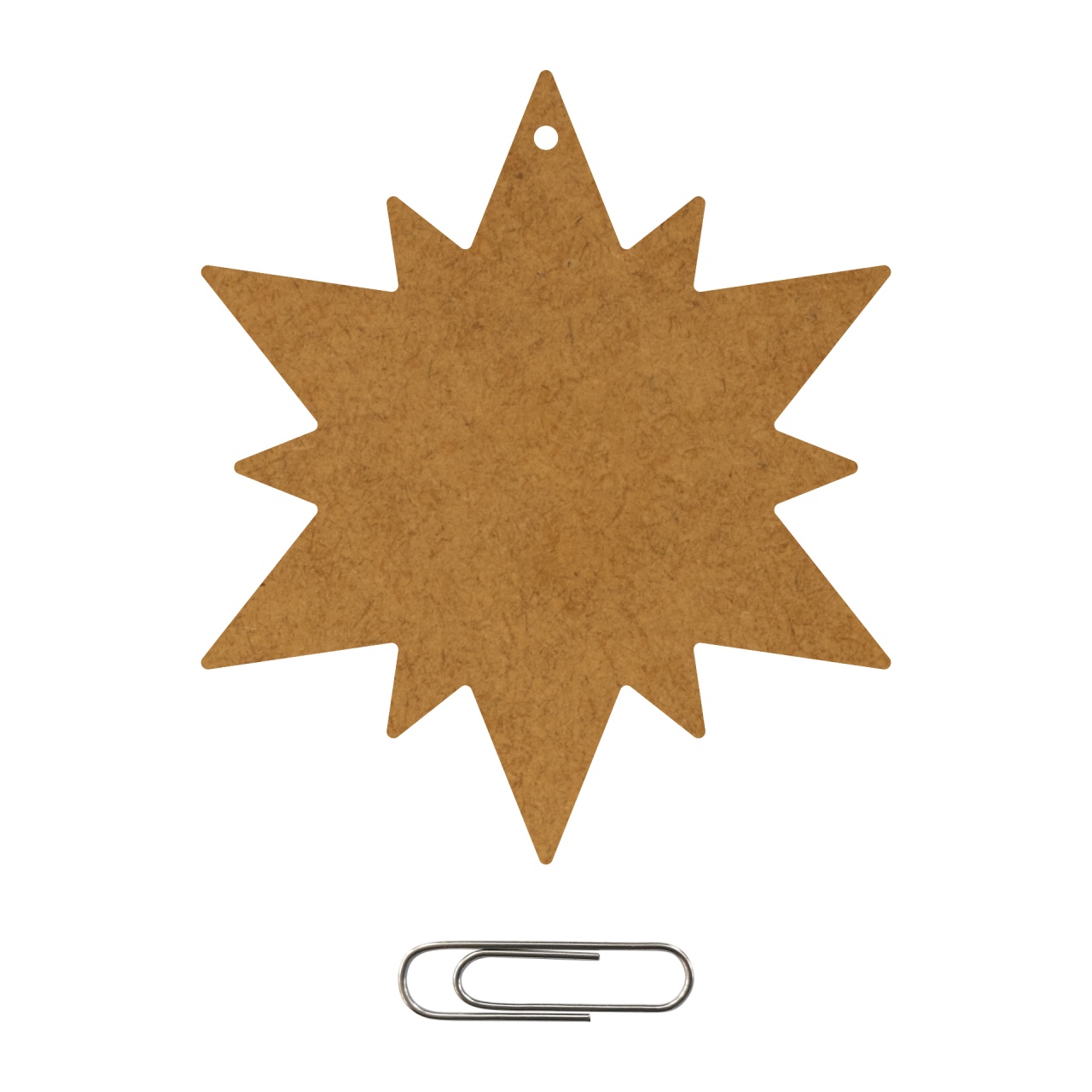 Stea, 6,5×5,6 cm, placaj lemn