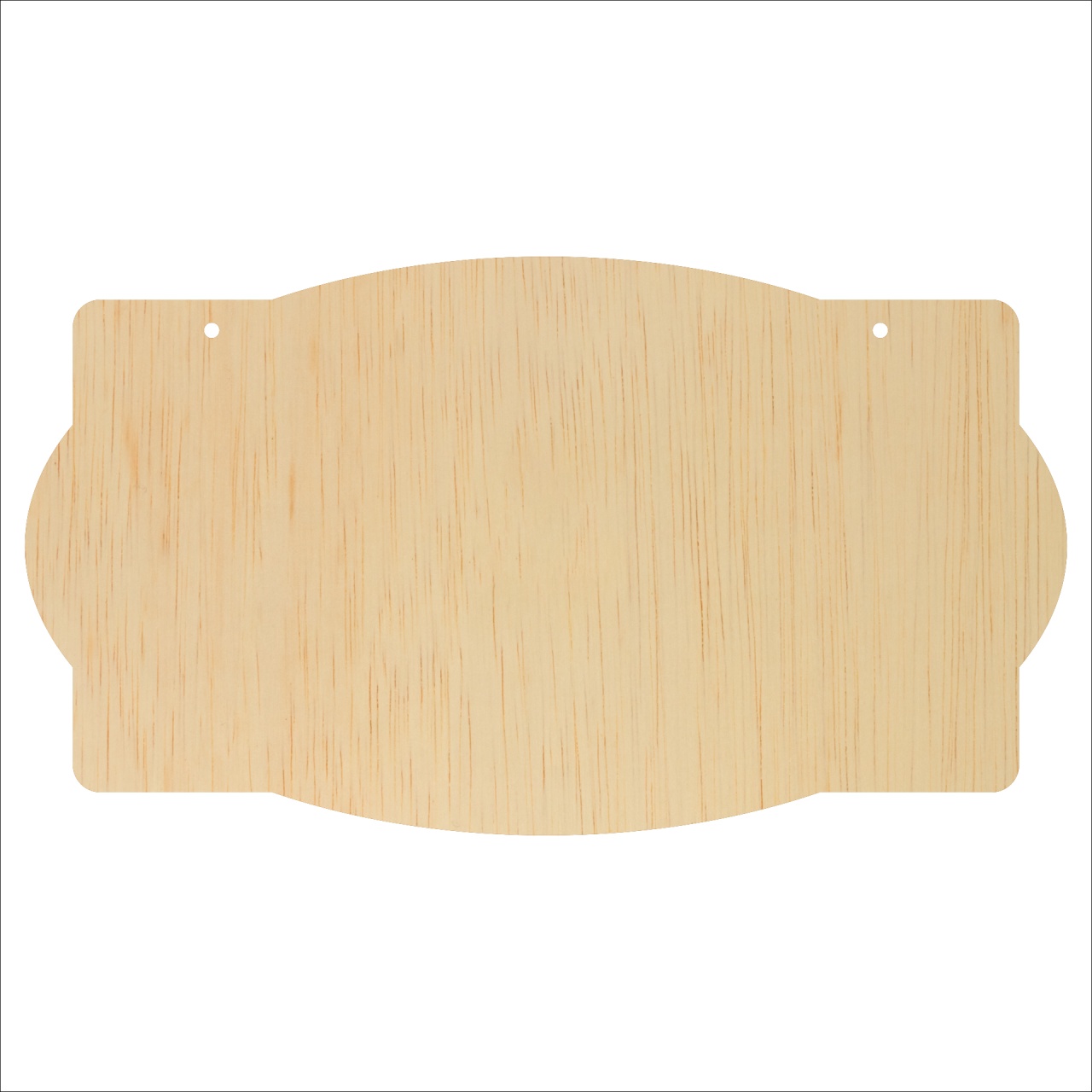 Tăbliță cu sau fără găuri - 22,5x12,5 cm, placaj