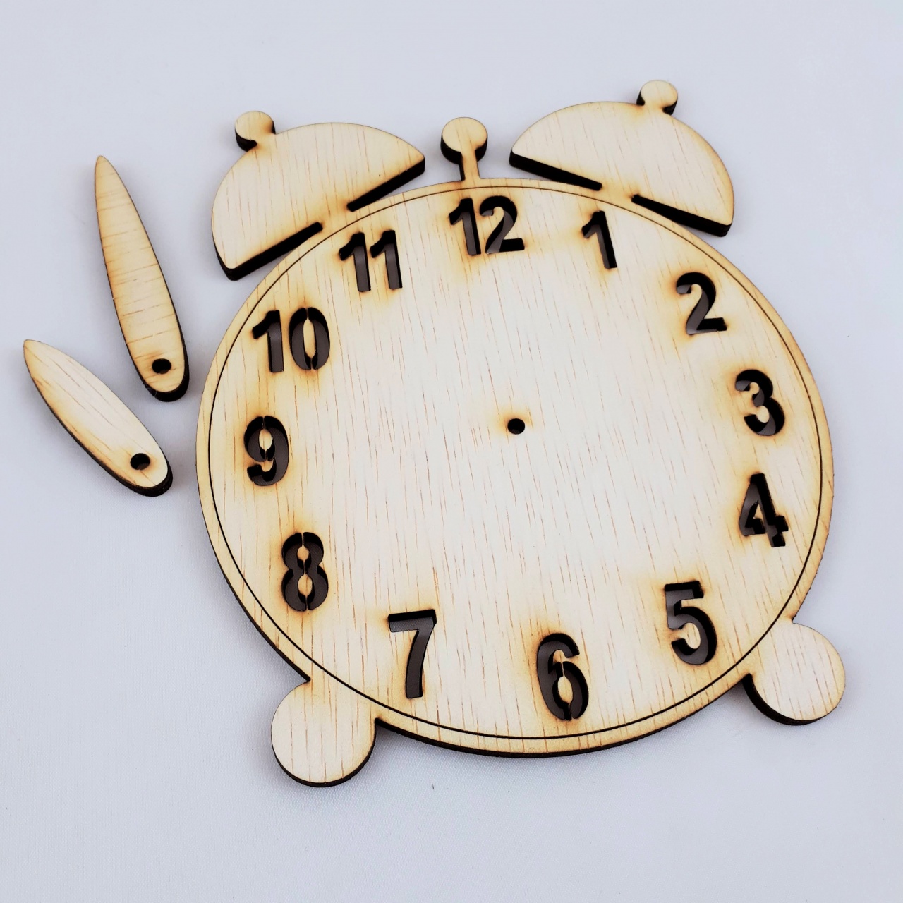 Text decupat, 3 cm, MDF alb