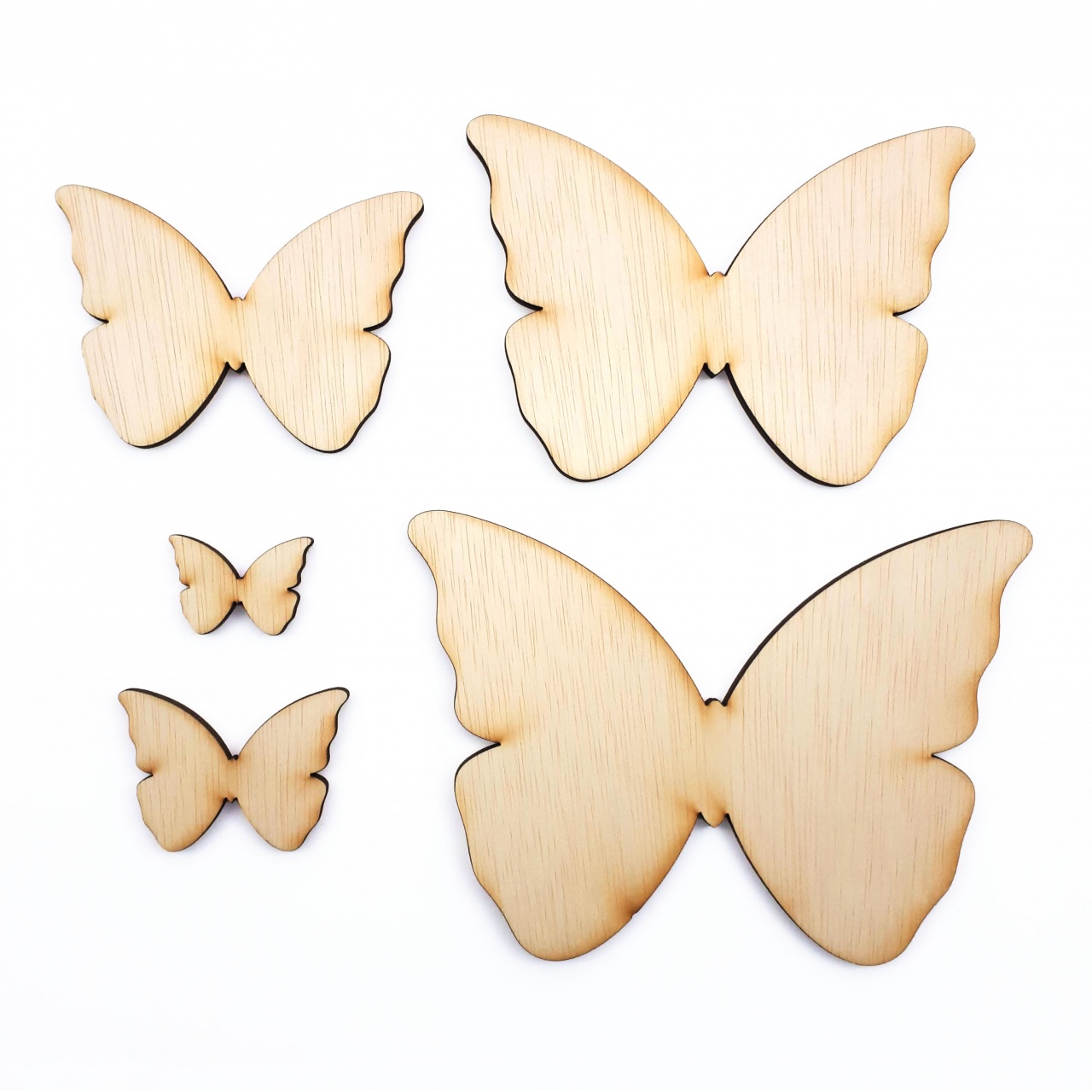 Inimă, 7×6,5 cm, MDF alb, 10 buc