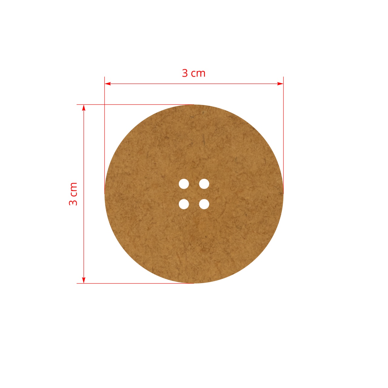 Nasture, HDF, Ø4 cm