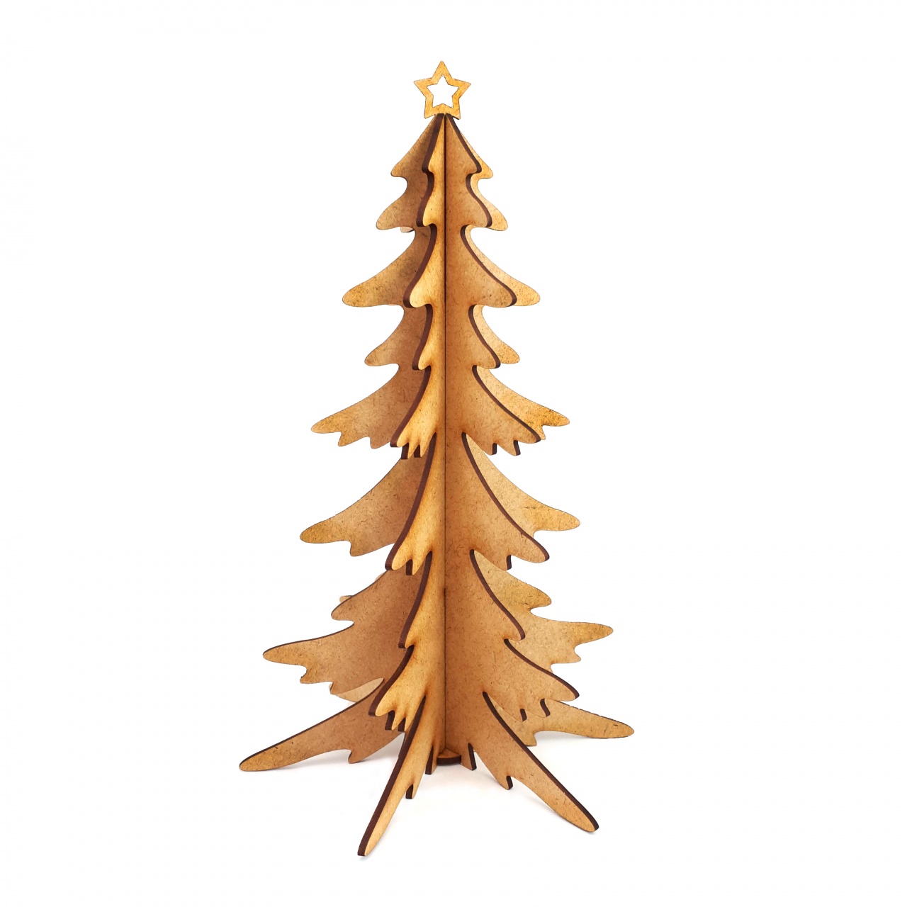 Ornament cu nume, HDF alb, 8×12,5 cm