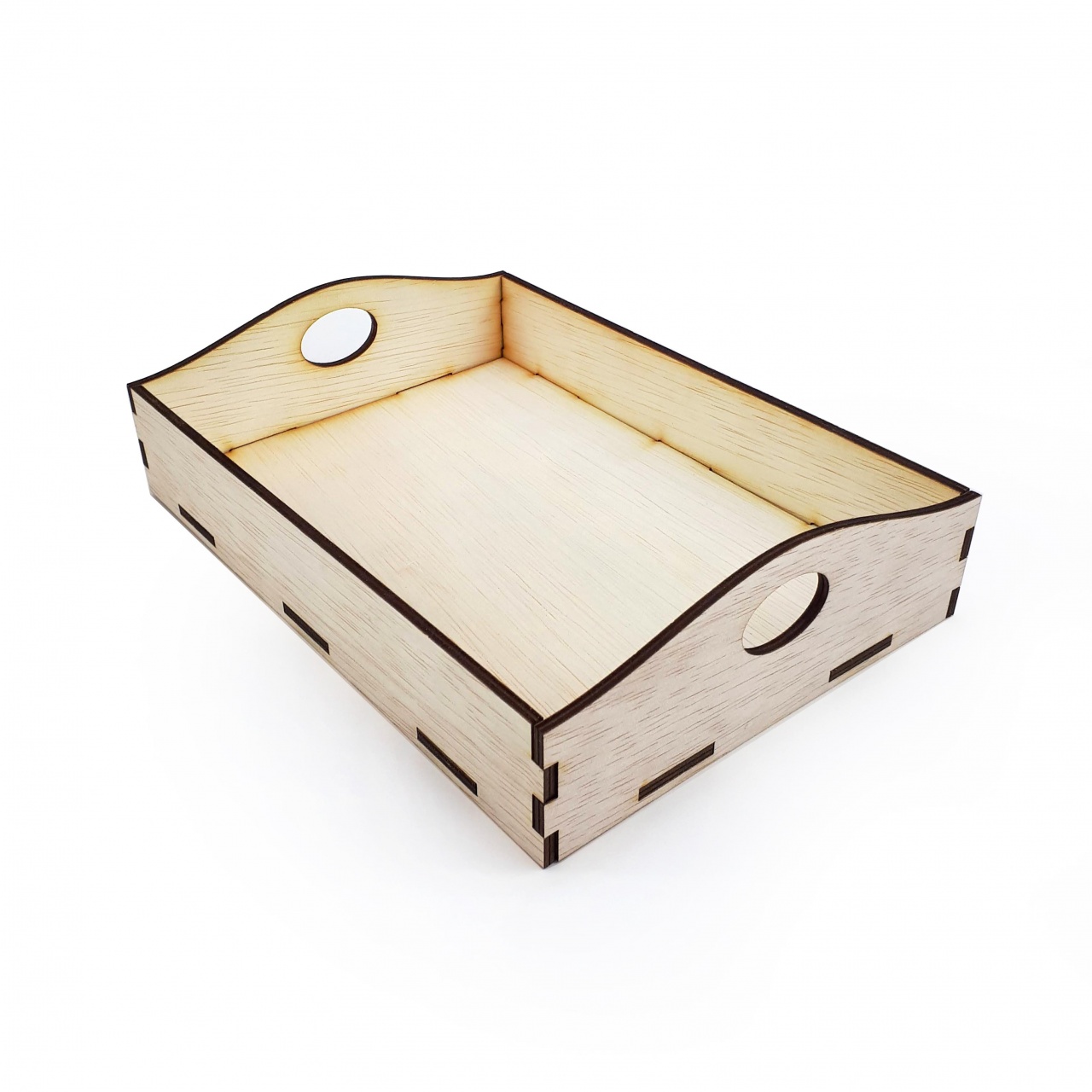 Cutie cu 6 buc coaster pătrat, 10×10×3.5 cm, placaj