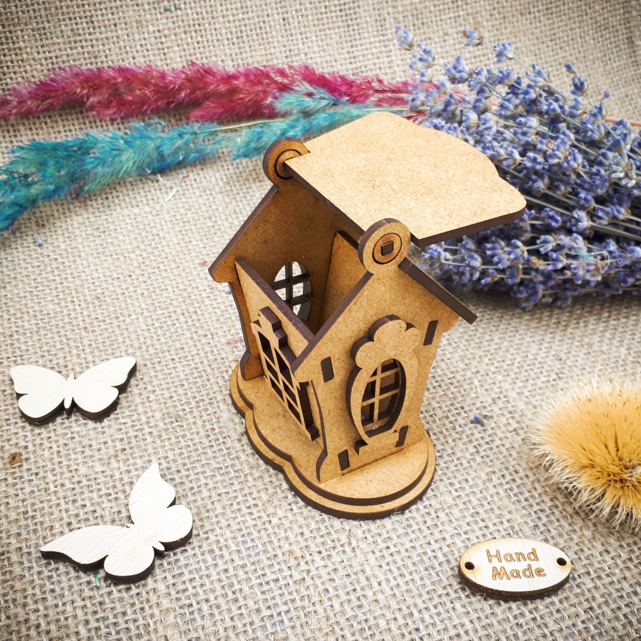 Decor Sweet Home, 25×11 cm, placaj lemn