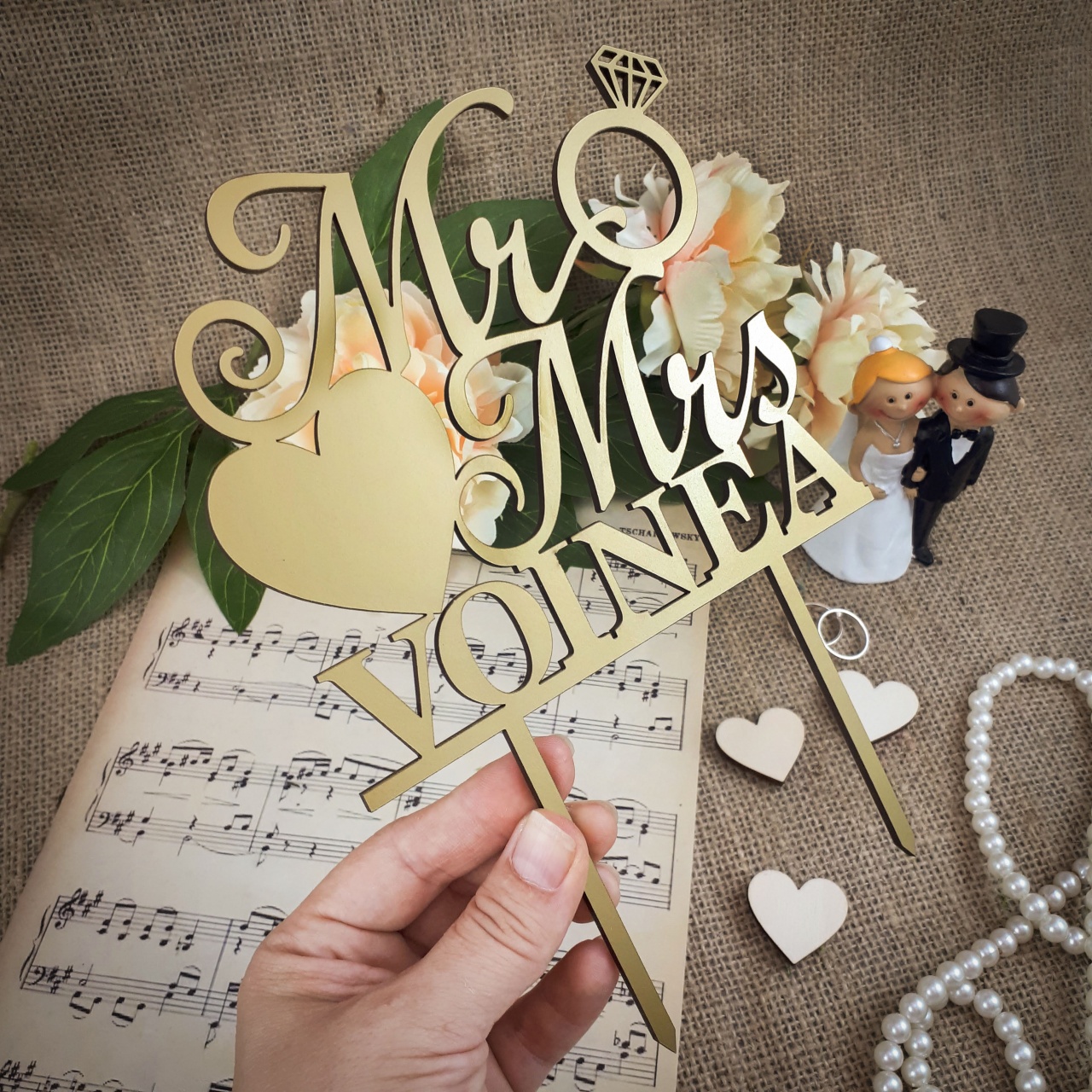 Topper Mom to Be, HDF auriu