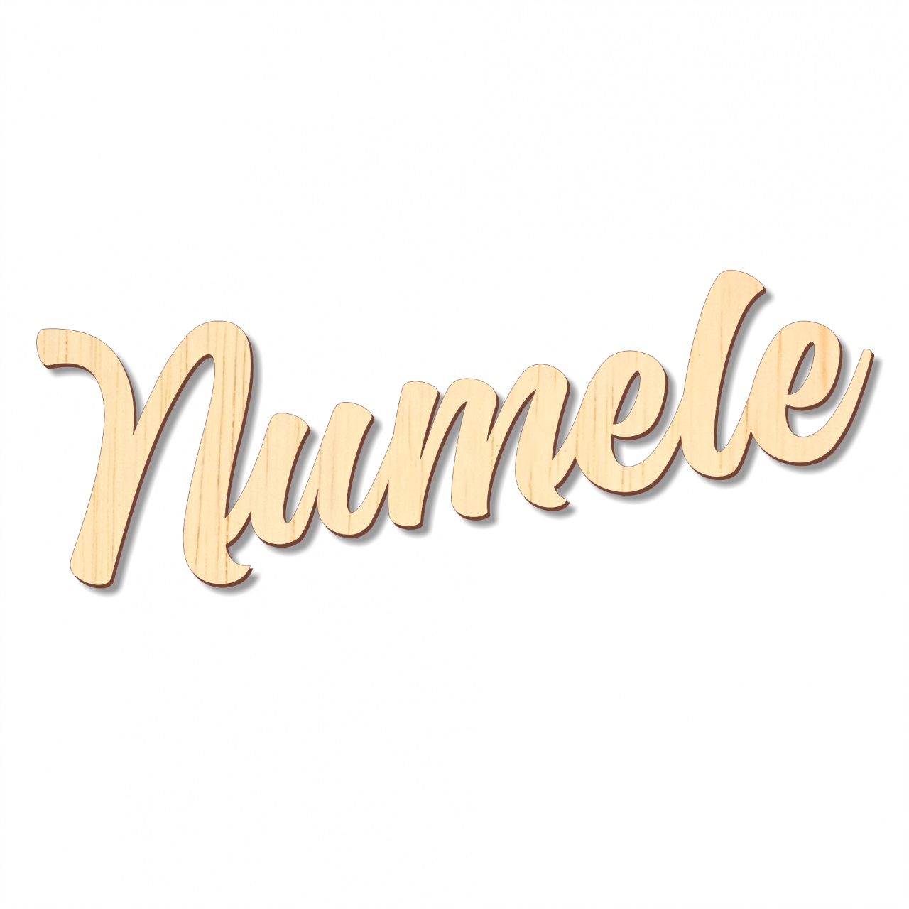 Nume pentru eveniment, max. 25 cm lungime, placaj lemn