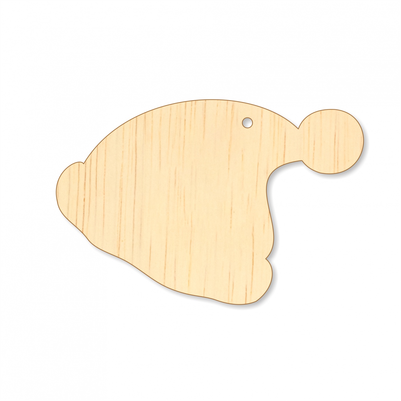 Glob, Ø6 cm, lemn HDF alb