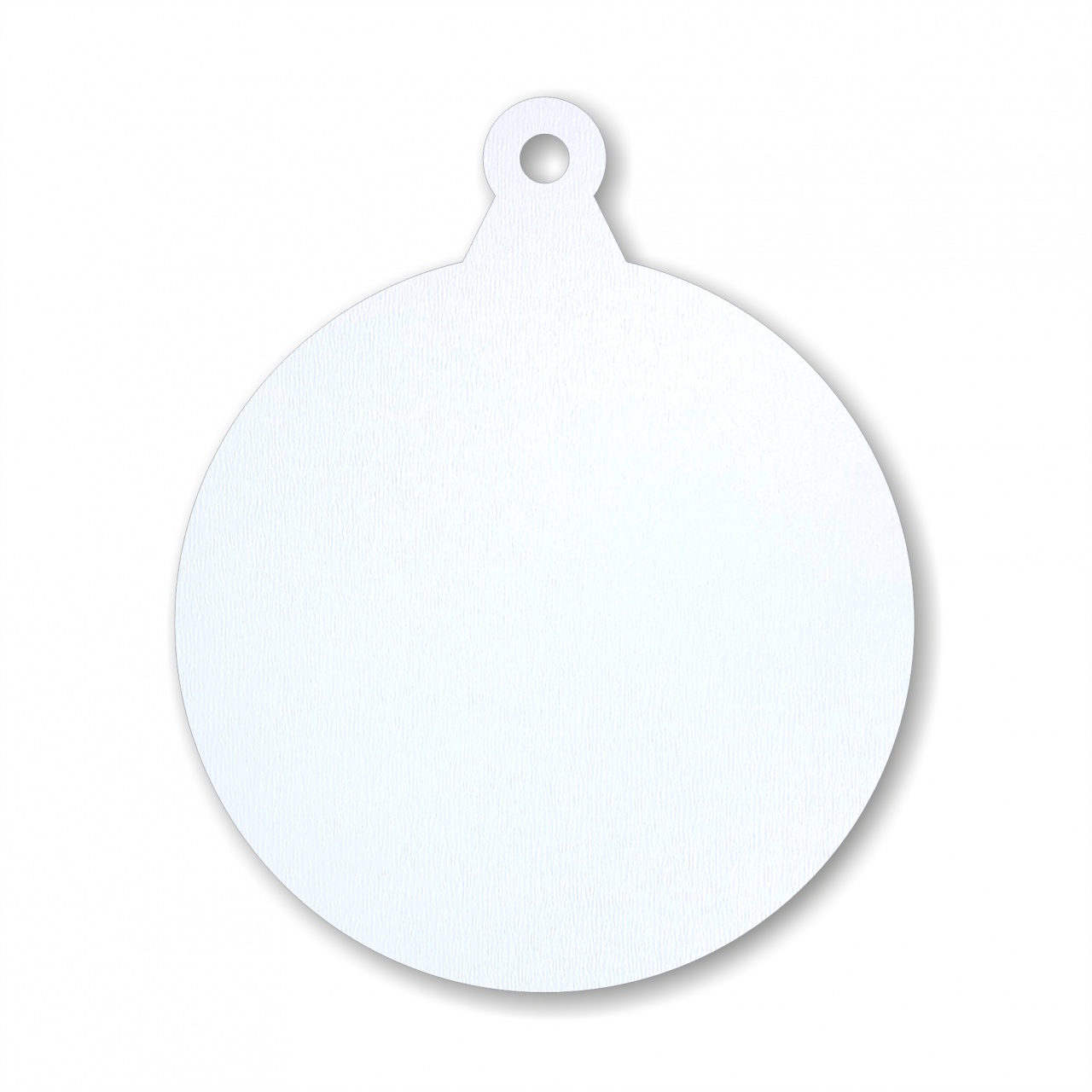 Glob, Ø10 cm, lemn HDF alb