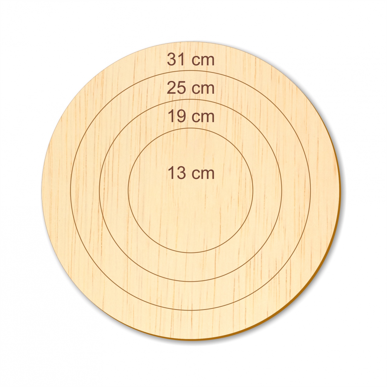 Set 2 inele Ø35 și Ø25, lățime inele 5 cm, placaj lemn