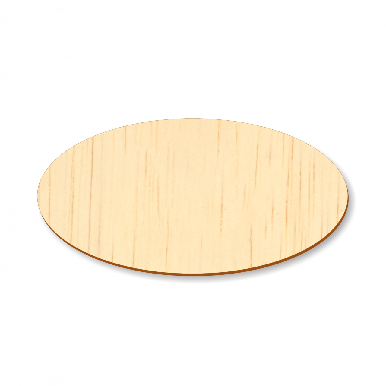 Bază rotundă Ø3,5 cm, lemn HDF alb