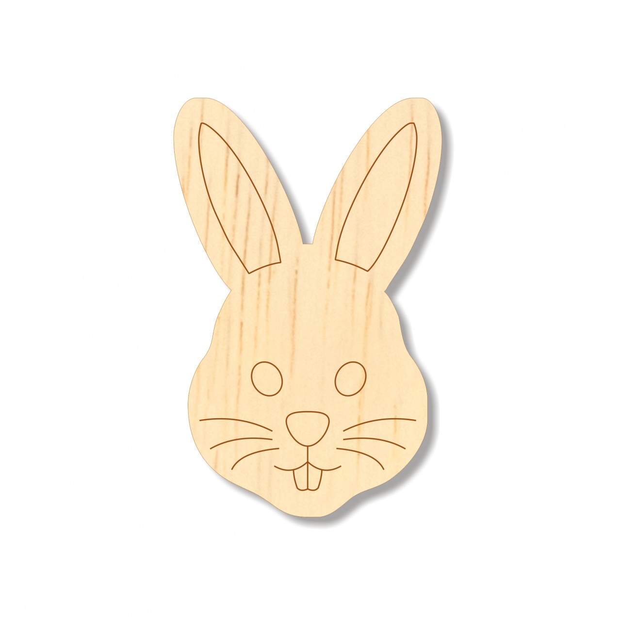 Simbol iubire și pace, 4,4×4 cm, placaj
