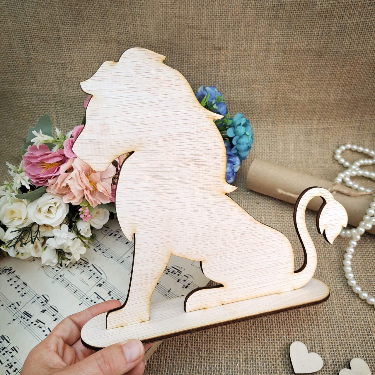 Cameleon, 10×6,7 cm, placaj lemn