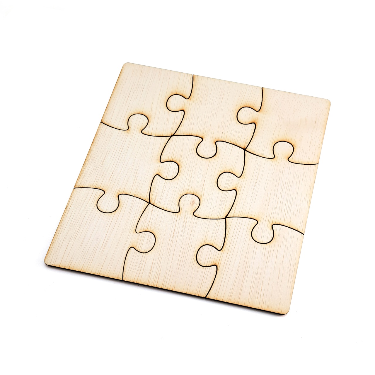 Puzzle pătrat 16 piese, 20×20 cm, placaj