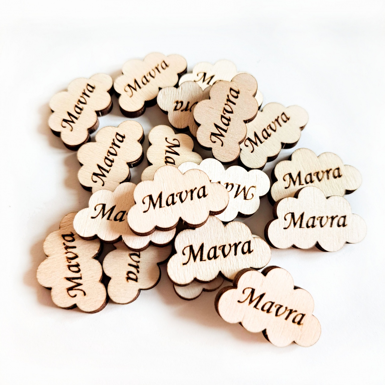 Set 2 inele Ø35 și Ø25, lățime inele 5 cm, placaj lemn