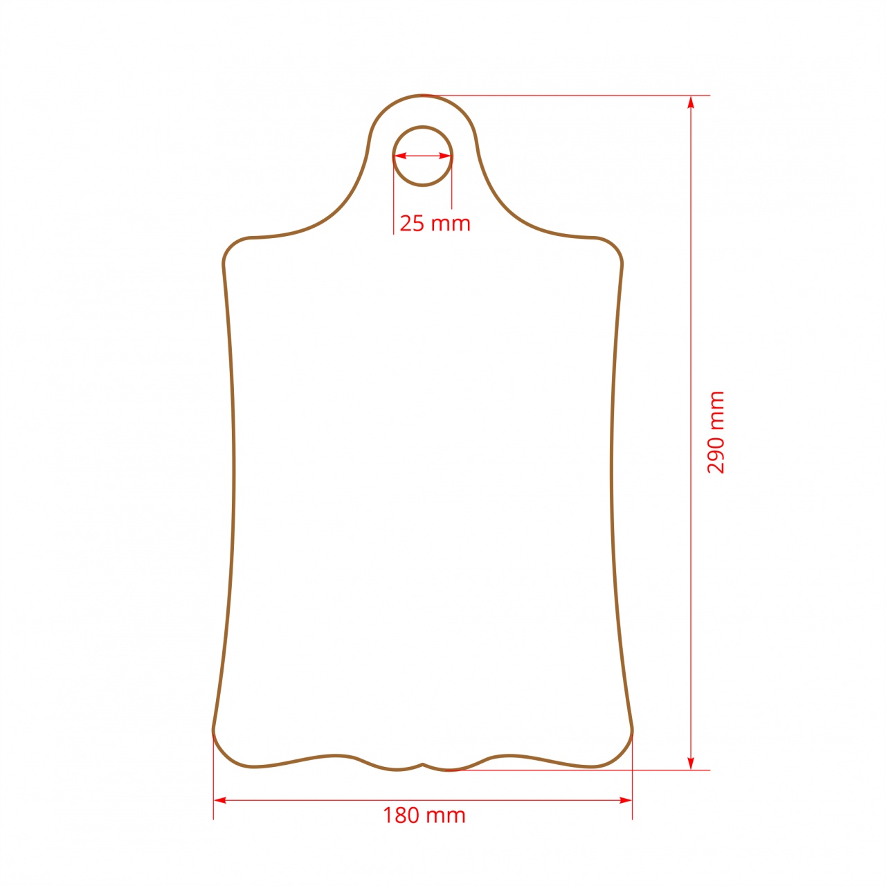 Lalea boboc roșie, cusută manual, ~35 cm, textil