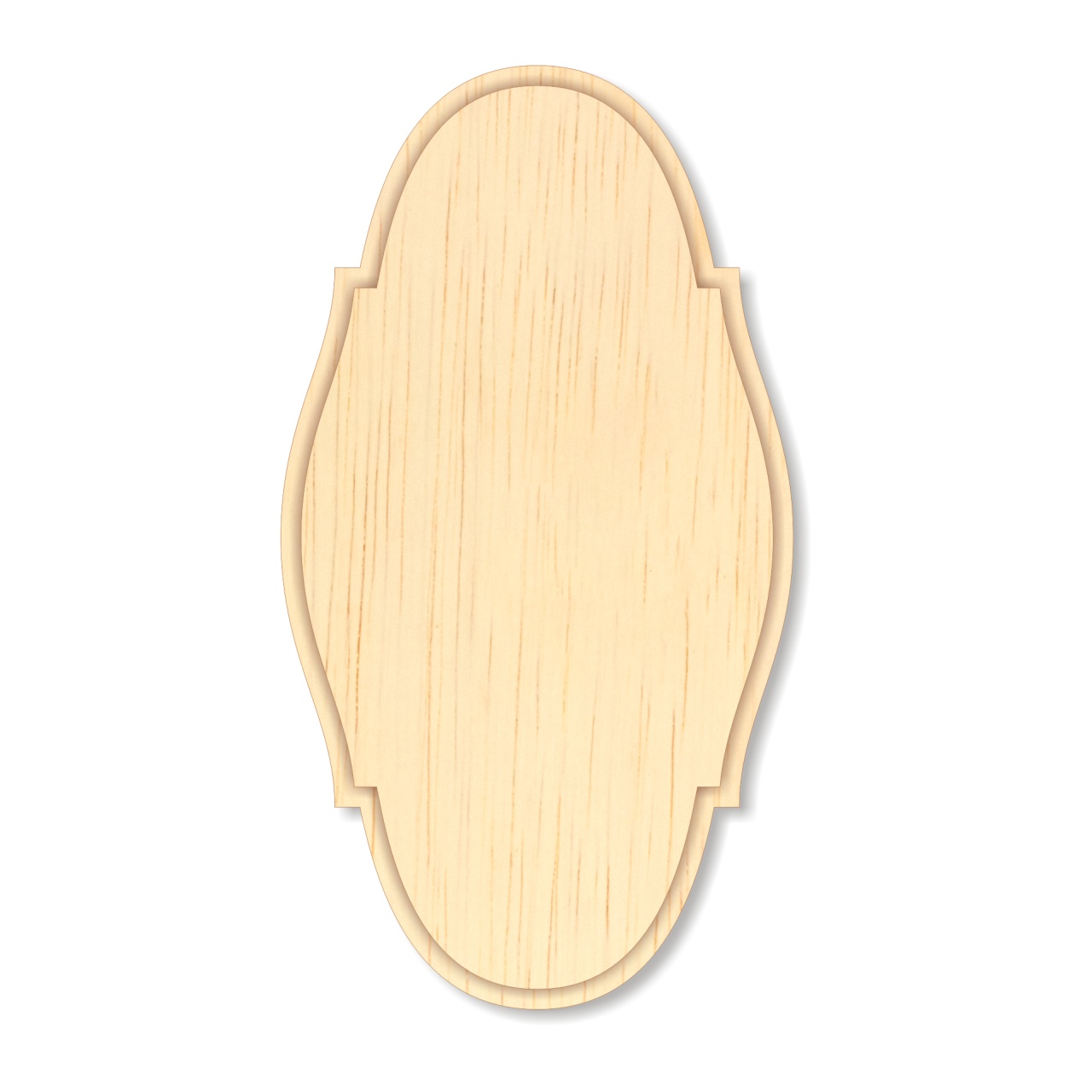 Floare bază broderie, 41 mm, placaj lemn