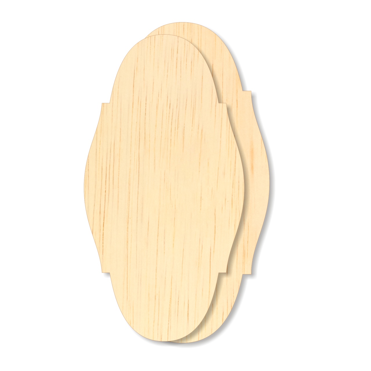 Floare bază broderie, 41 mm, placaj lemn