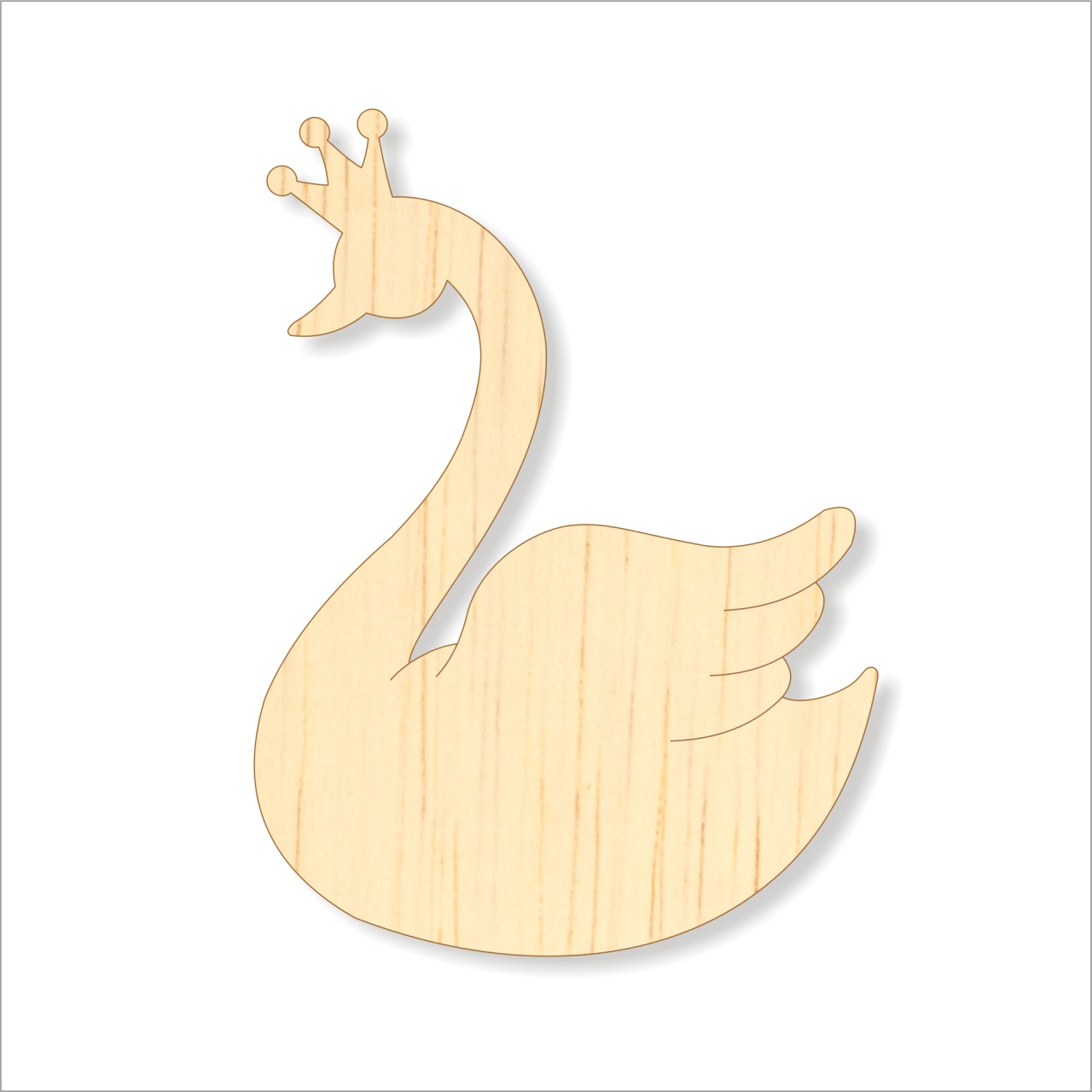 Cutiuță mărțișor, 6×6×2 cm, MDF Alb