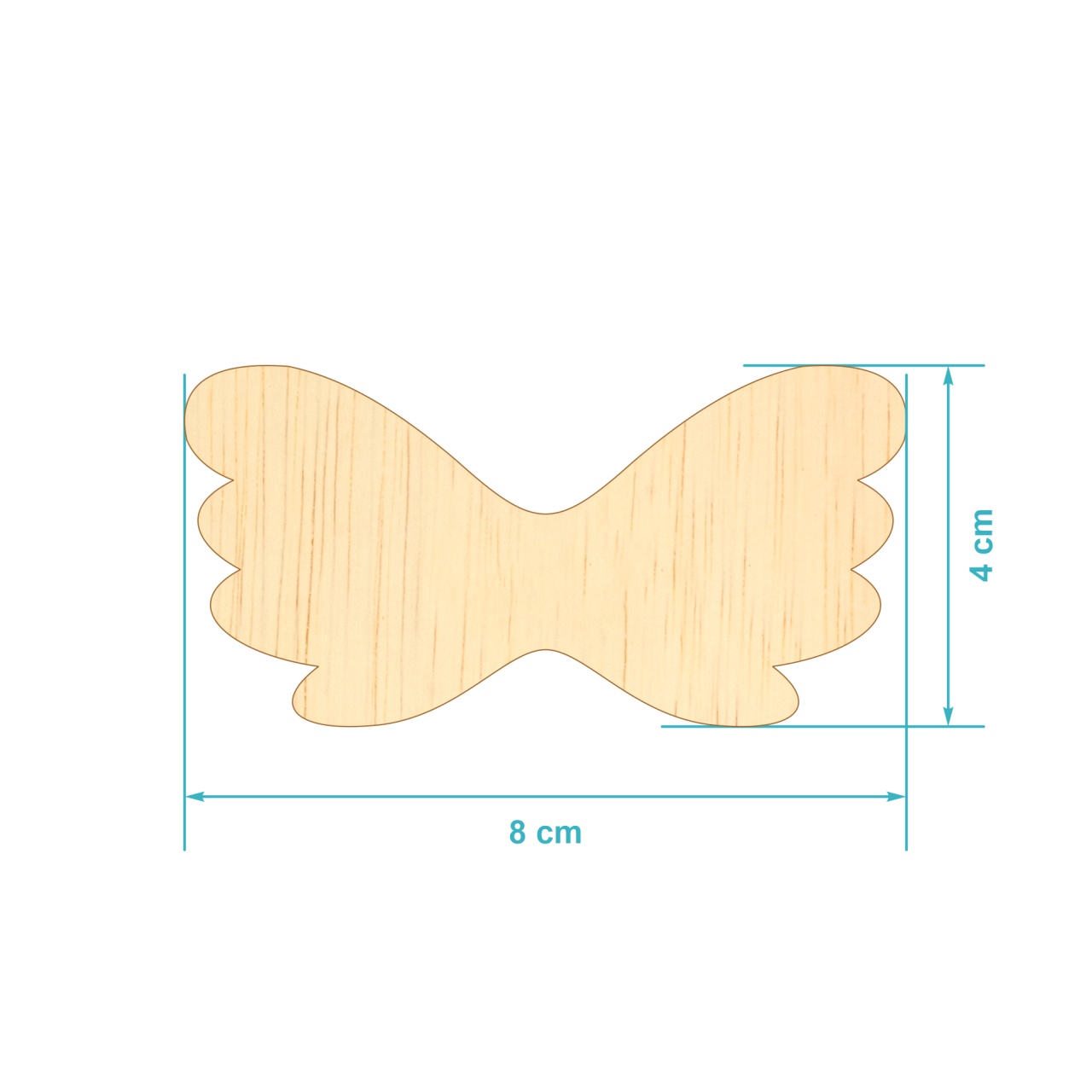 Scris "Cu drag de la nași!", 12×7,5 cm, placaj