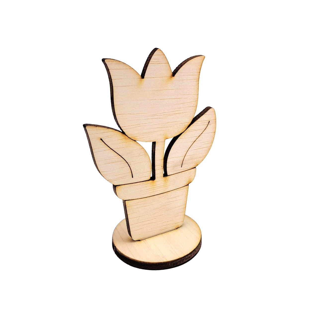 Ghiocel cu bază, 6,5×10 cm, placaj