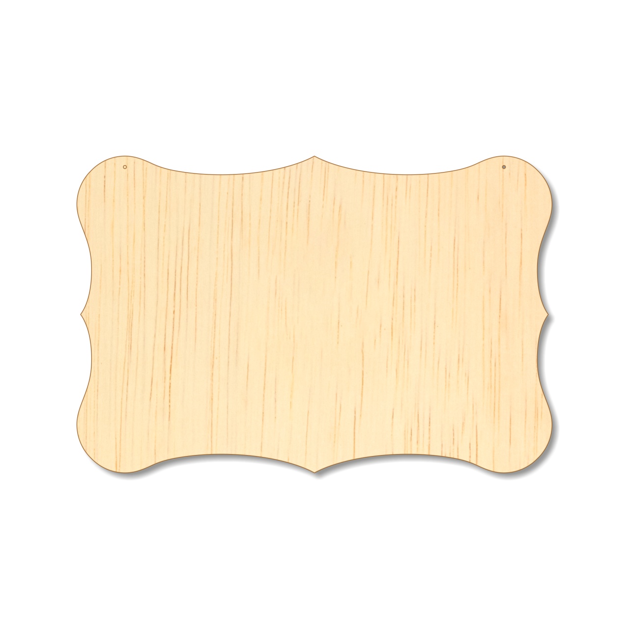 Tăbliță cu două găuri 22,5x12,5 cm, placaj