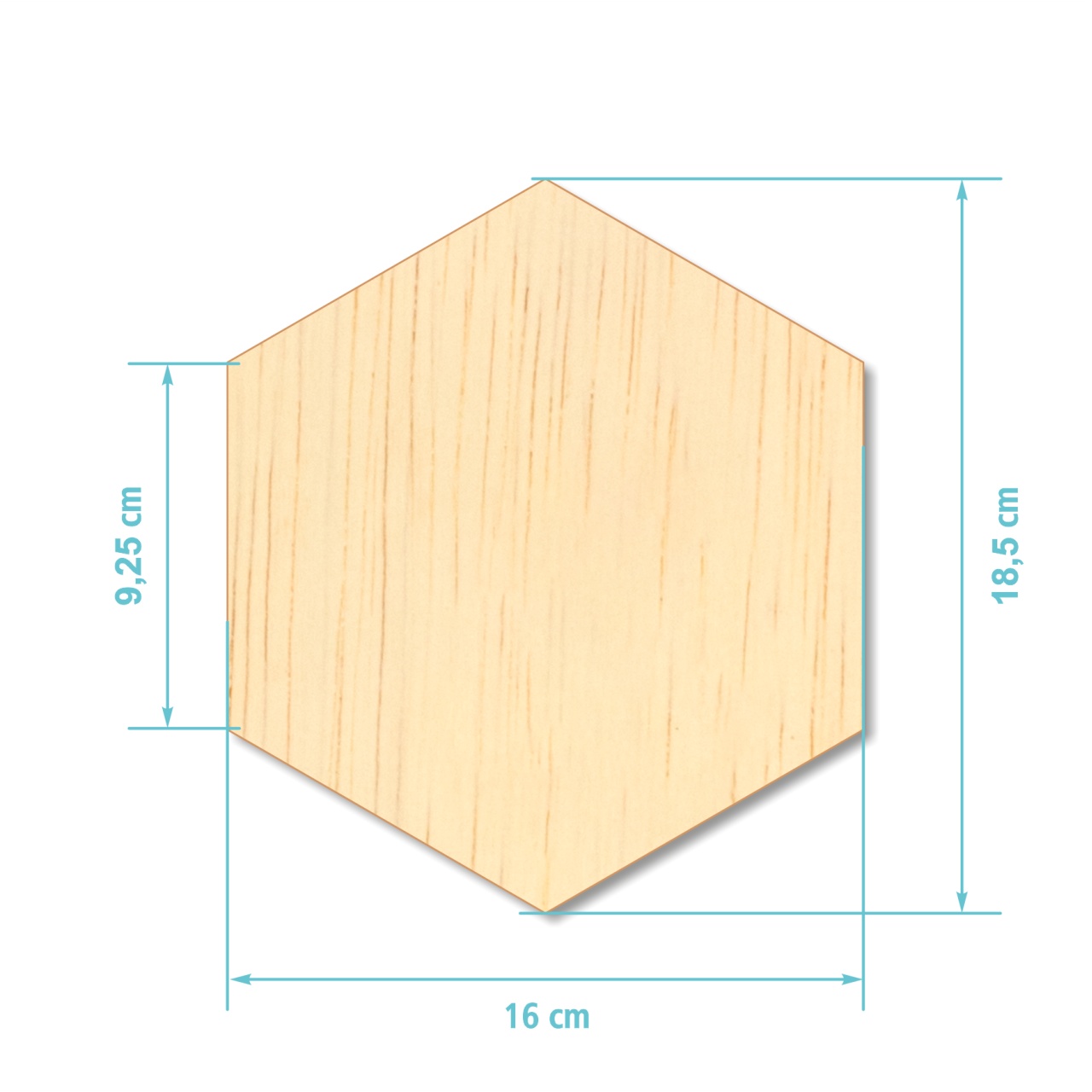Inimioare cu sau fără găuri, 36 buc, 3 x 3 cm, placaj lemn natur