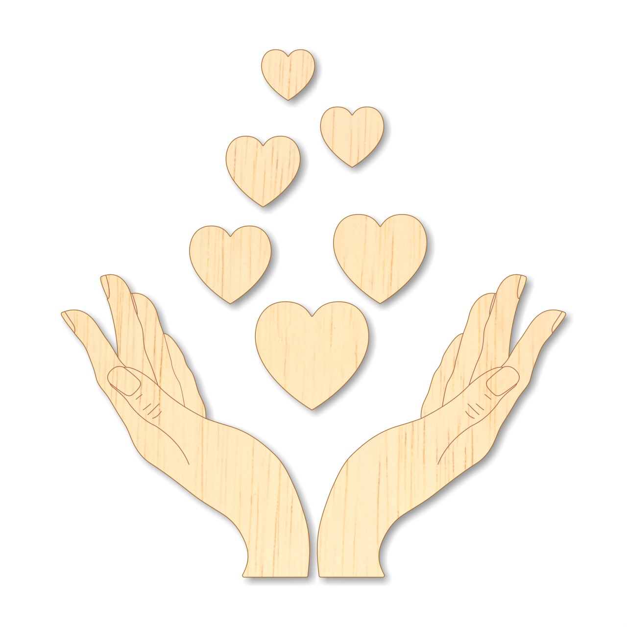 Medalion, Ø9 cm, placaj lemn