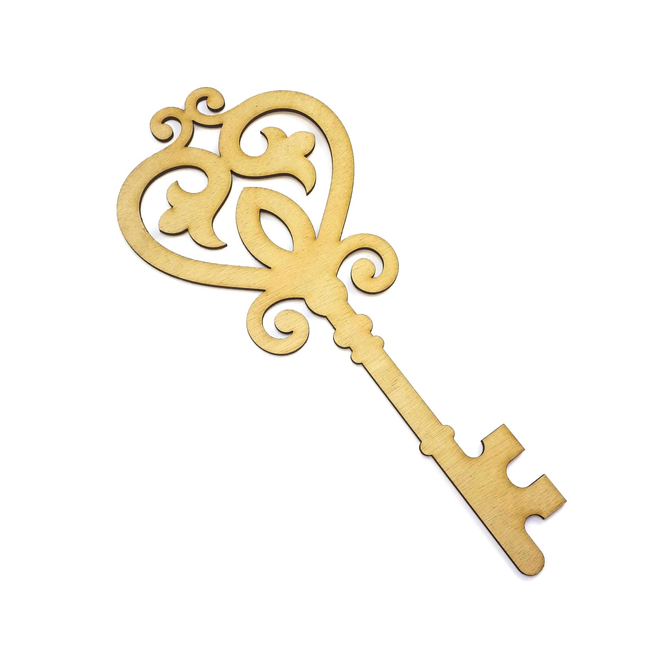 Inimă, 4.5×4.2 cm, MDF alb, 15 buc