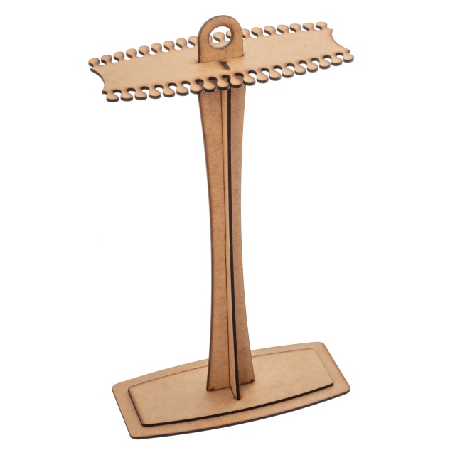 Suport dreptunghiular pentru coliere, HDF, 22×10,5×40 cm