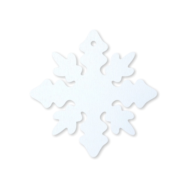 Fulg de zăpadă, 10cm, HDF alb :: 10 cm