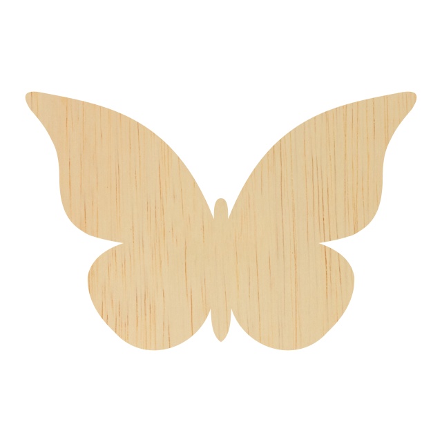 Fluture 3,5×2,3 cm, placaj lemn
