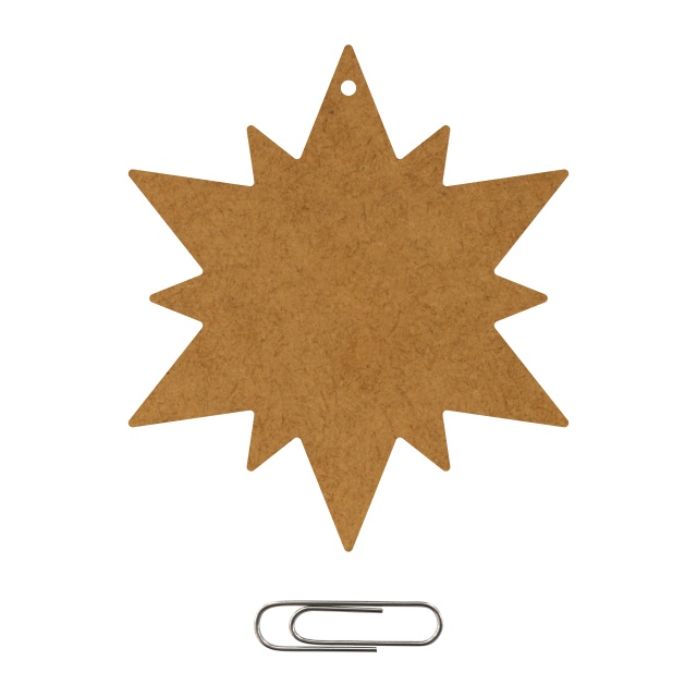 Stea, 6,5×5,5 cm, HDF