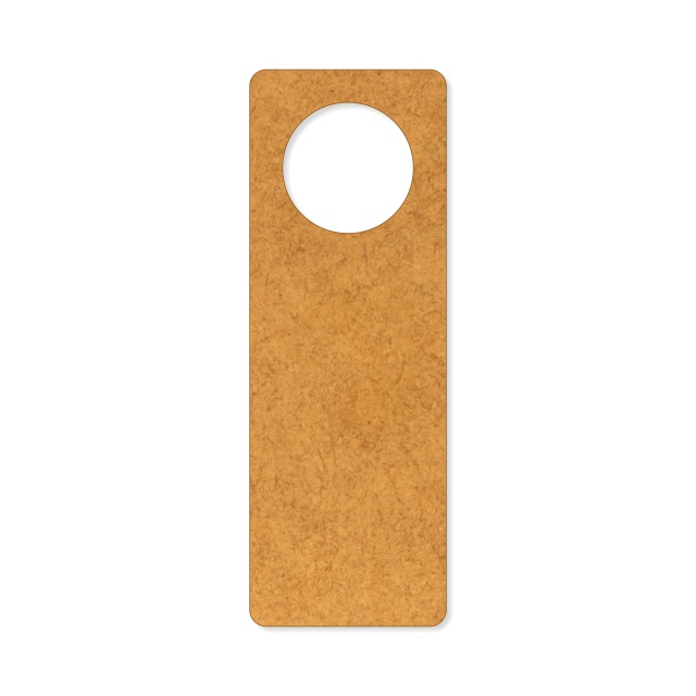 Door tag dreptunghi, 6×17 cm, HDF