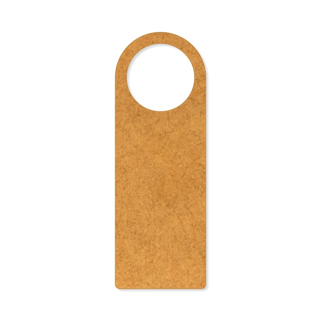 Door tag dreptunghi inel, 6×17 cm, HDF