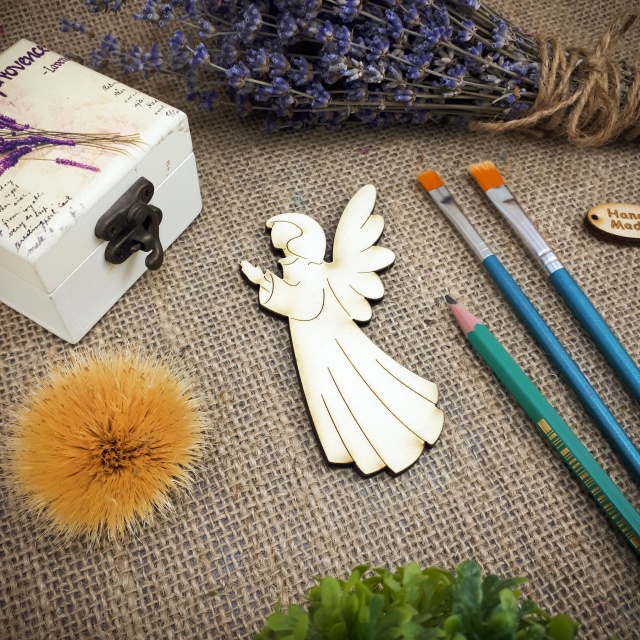 Înger Alina, 10 cm, placaj :: 10 cm