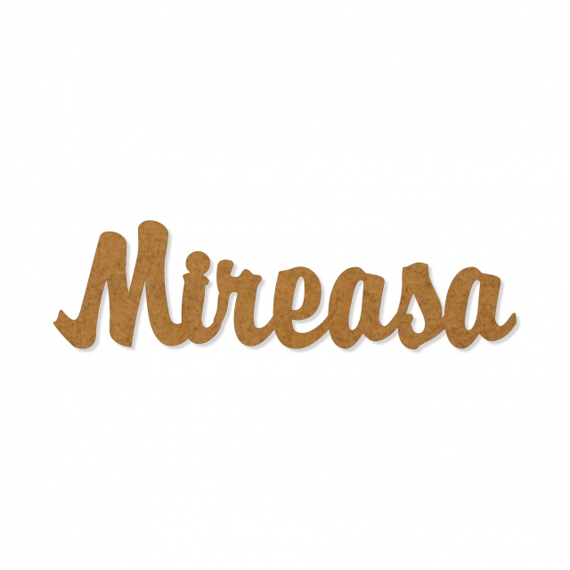 Text Mireasa, 3 cm, decupat din HDF