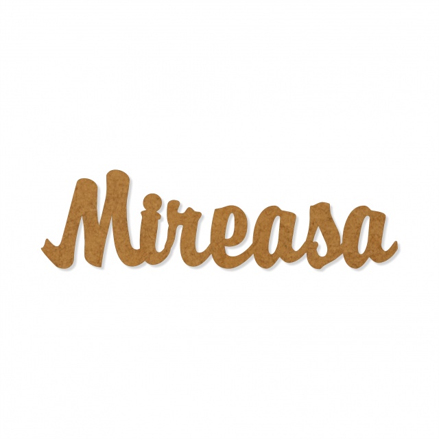 Text Mireasa, 3 cm, decupat din HDF