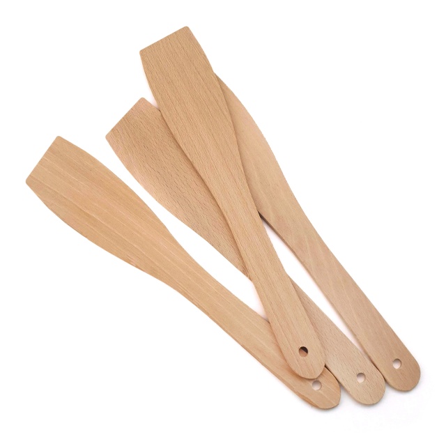 Spatulă bucătărie, lemn natur de fag, 5,5×30 cm