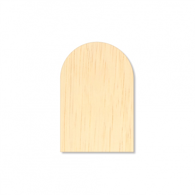 Bază rotunjită pentru icoane, 6×9 cm, placaj :: 6×9 cm