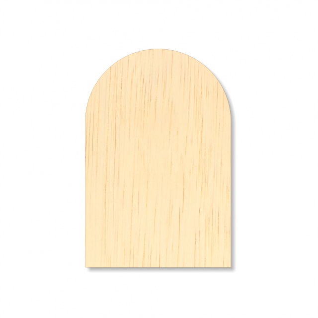 Bază rotunjită pentru icoane, 14×21 cm, placaj :: 14×21 cm