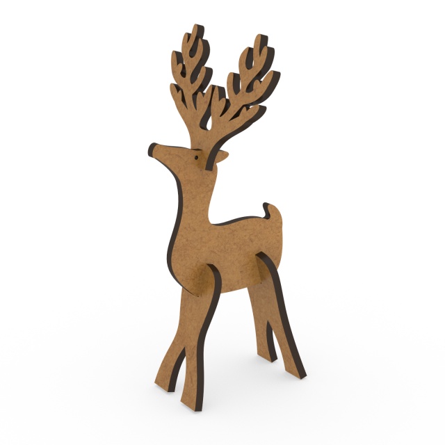 Cerb decorativ asamblabil, HDF, 6×5,5×13 cm