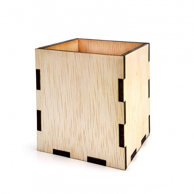 Cutiuță, 7×7×8 cm, asamblat, placaj lemn
