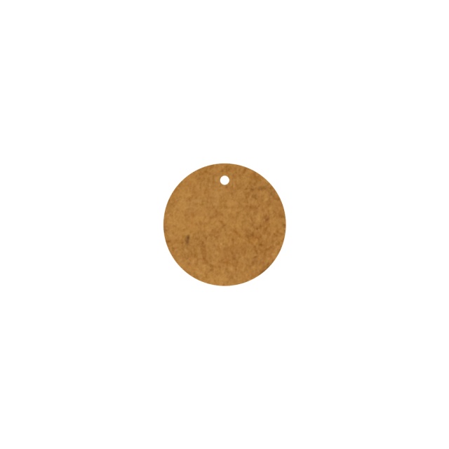 Bază rotundă cu sau fără gaură, Ø 1,5cm, HDF