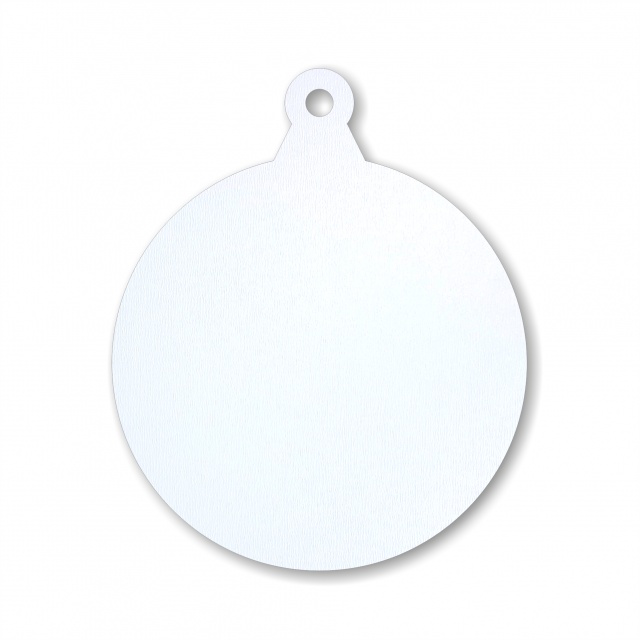 Glob, Ø8 cm, lemn HDF alb :: Ø8 cm