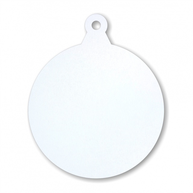 Glob, Ø10 cm, lemn HDF alb :: Ø10 cm