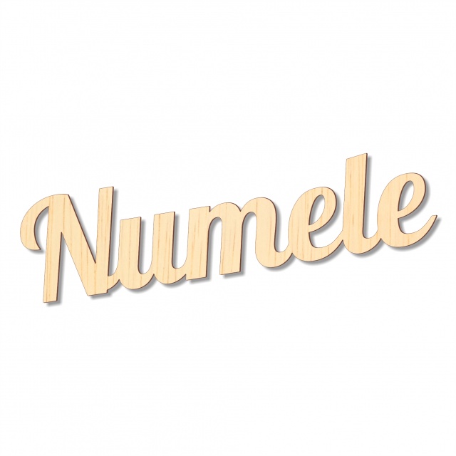 Nume sau scris max. 30 cm lungime, placaj lemn :: 30 cm