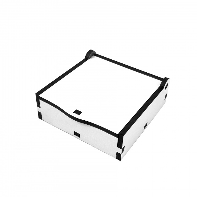 Cutiuță mărțișor, 6×6×2 cm, MDF Alb