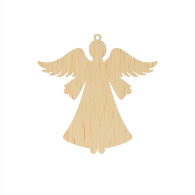 Înger Dina, 10x10 cm, placaj