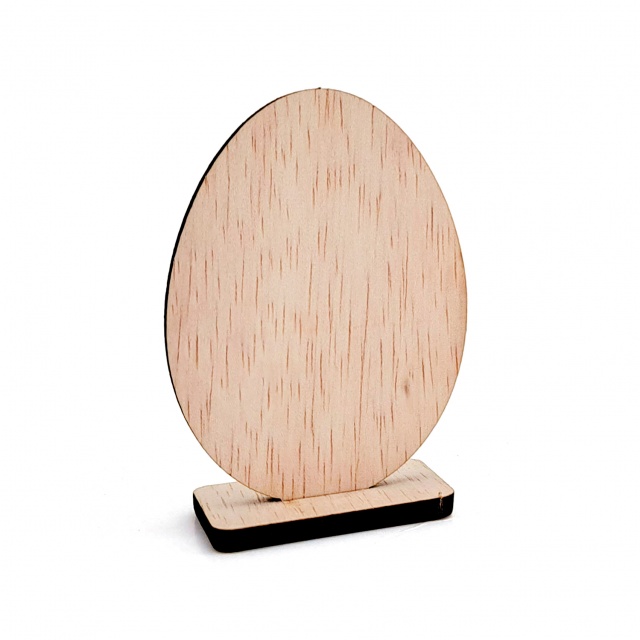 Ou cu suport, 5×7 cm, placaj