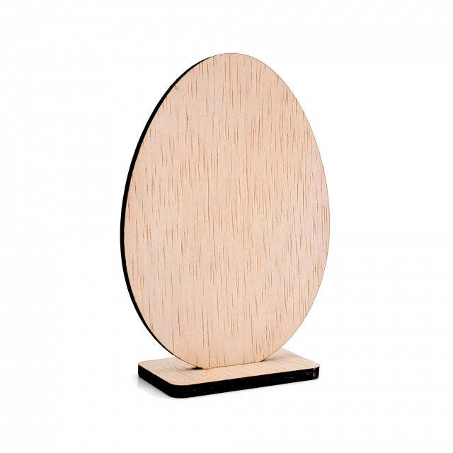 Ou cu suport, 7×10 cm, placaj :: 10 cm